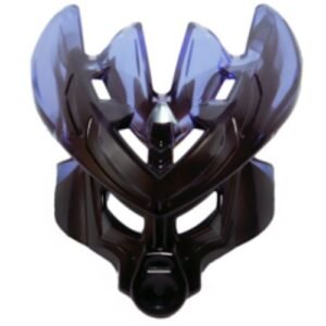 19149pb02 – Bionicle Mask Protector with Marbled Trans-Purple Pattern (Protector Mask of Earth)