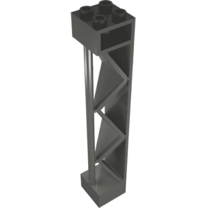 57893 – Support 2 x 2 x 10 Girder Triangular Vertical – Type 2 – Open Side Top, 1 Post & 1 Panel