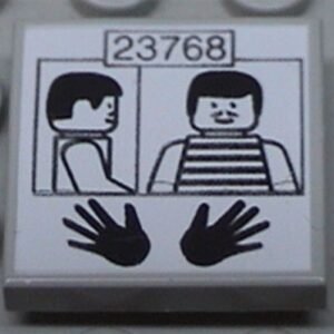 3068pb0002 – Tile 2 x 2 with Prisoner ID 23768 Pattern