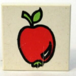 3068pb2403 – Tile 2 x 2 with Fabuland Apple Pattern