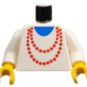 973p71c01 – Torso Necklace Red and Blue Undershirt Pattern / White Arms / Yellow Hands