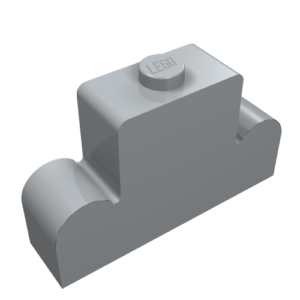 4088 – Brick, Modified 1 x 4 x 2 Center Stud Top