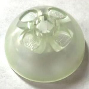 44359pb02 – Cylinder Hemisphere 3 x 3 Ball Turret with Marbled Trans-Clear Pattern