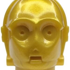 x134 – Minifigure, Head, Modified SW 3PO / TC Series Protocol Droid, Plain (C-3PO / K-3PO / R-3PO)