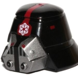 98117pb01 – Minifigure, Headgear Helmet SW Sith Trooper with Red Stripe Narrow, Breathing Mask and Imperial Logo Pattern