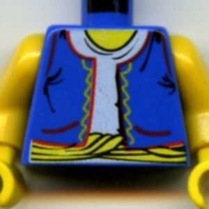 973px182c01 – Torso Adventurers Orient Vest, Light Blue Shirt, Yellow Rope Belt Pattern / Yellow Arms / Yellow Hands