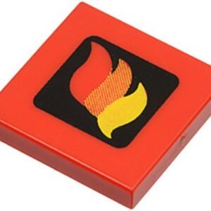 3068p57 – Tile 2 x 2 with Classic Fire Logo Small Pattern