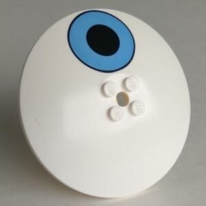 3961pb03 – Dish 8 x 8 Inverted (Radar) with Black Circle on Medium Blue Circle Eye Pattern