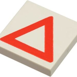 3068p06 – Tile 2 x 2 with Red Warning Triangle Pattern