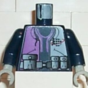 973px139c02 – Torso Alpha Team Logo, Purple Shirt and 3 Pockets on Belt Pattern / Dark Blue Arms / Light Gray Hands