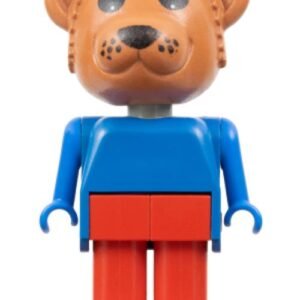 fab1a – Fabuland Bear – Bernard Bear, Red Legs, Blue Top and Arms