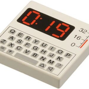 3068p80 – Tile 2 x 2 with Keyboard and Red '0:19' Pattern