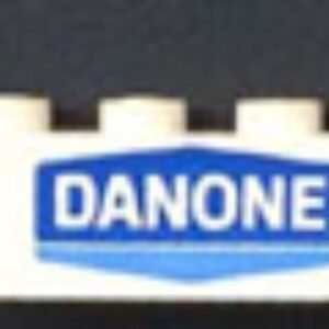 3010px58 – Brick 1 x 4 with Danone Logo Pattern