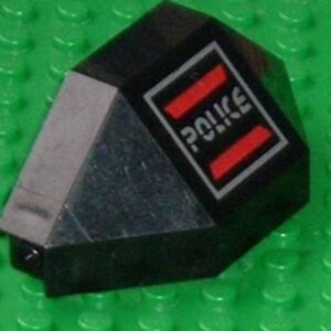 2468pb02 – Panel 3 x 3 x 6 Corner Convex with Space Police I Logo Pattern Model Left Side