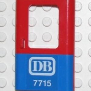 4182pb018 – Door 1 x 4 x 5 Train Right, Thin Support at Bottom with Blue Bottom Half and 'DB 7715' Pattern (Sticker) – Set 7715