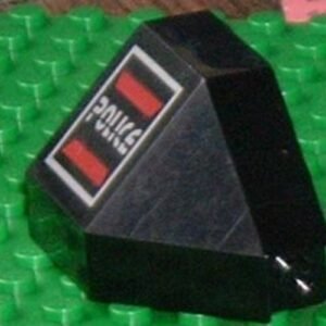 2468pb03 – Panel 3 x 3 x 6 Corner Convex with Space Police I Logo Pattern Model Right Side