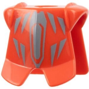 2587pb04 – Minifigure Armor Breastplate with Leg Protection with Santis Geometric Pattern