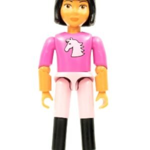 belvfemale68 – Belville Female – Dark Pink Horse Head Top, Pink Shorts, Black Boots, Black Hair