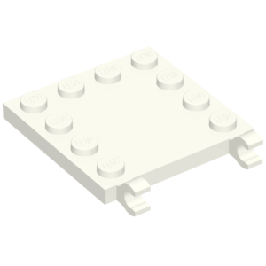 66252 – Tile, Modified 4 x 4 with Studs on Edges and 2 Open O Clips (Horizontal Grip)