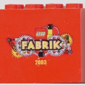 30144pb005 – Brick 2 x 4 x 3 with LEGO Fabrik 2003 Pattern