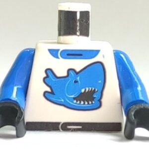 973pb0022c01 – Torso Racers Race Shark Blue Pattern / Blue Arms / Black Hands