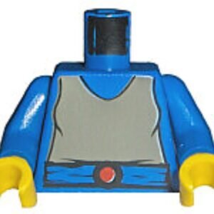 973px83c01 – Torso SW Dark Gray Shirt, Blue Belt with Red Buckle Pattern (Padme) / Blue Arms / Yellow Hands