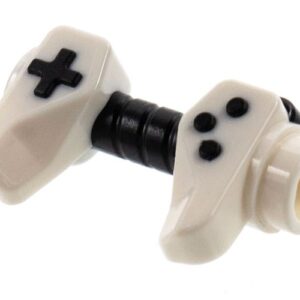 65080pb02 – Minifigure, Utensil Game Controller, Holes on Sides for Bar with Molded Black Buttons and Center Handle Pattern
