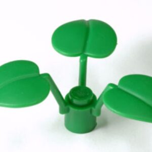 x8 – Plant Stem with Stud and 3 Large Leaves