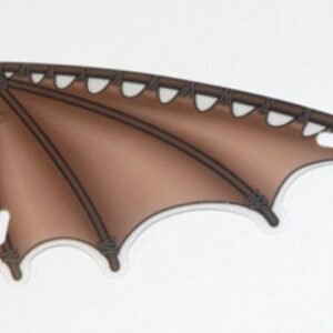 7139pls01 – Plastic Part for Set  7139 – Scalloped Wing with Brown Stick Limb and Leather Membranes Pattern