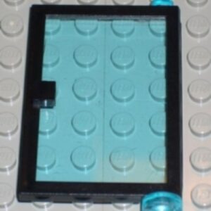 73435c02 – Door 1 x 4 x 5 Right with Trans-Light Blue Glass