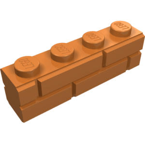 15533 – Brick, Modified 1 x 4 with Masonry Profile