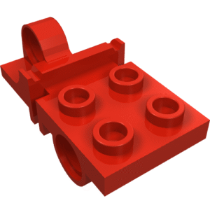 15108 – Plate, Modified 2 x 2 with Pin Hole on Side and Axle Hole on Bottom