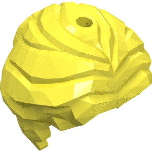 15499 – Minifigure, Hair Female Mid-Length Wavy, Pulled Back with Partial Bun, Side Bangs, Hole on Top