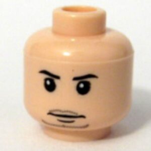 3626pb0171 – Minifigure, Head Male Thin Mouth with Stubble Goatee Pattern
