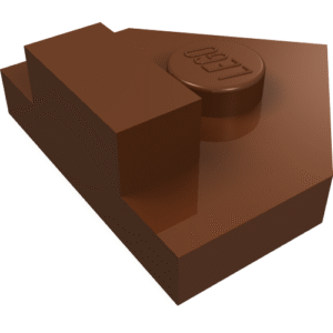 27928 – Wedge, Plate 2 x 2 Pentagonal with Center Stud and 1 x 1/2 Raised Tab on Top