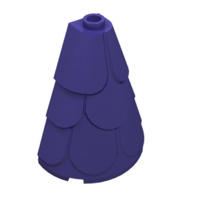 35563 – Tower Roof 2 x 4 x 4 Half Cone Shaped with Roof Tiles