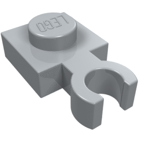 4085a – Plate, Modified 1 x 1 with Open O Clip Thin (Vertical Grip)