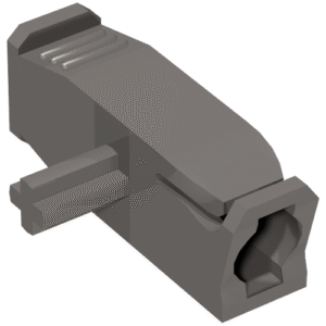 41812 – Projectile Launcher, 4 x 2 x 1 with Bottom Axle (For 1 x 1 Round Tiles)