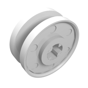 56903 – Wheel 18mm D. x  8mm with Fake Bolts and Shallow Spokes and Axle Hole