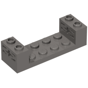 65635 – Technic, Brick 2 x 6 x 1 1/3 with Axle Holes and Bottom Pins