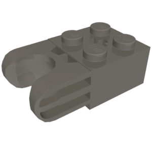 67696 – Technic, Brick Modified 2 x 2 with Ball Socket and Axle Hole – Straight Forks with Round Ends and Closed Sides