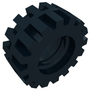 87414 – Tire 15mm D. x 6mm Offset Tread Small – Band Around Center of Tread