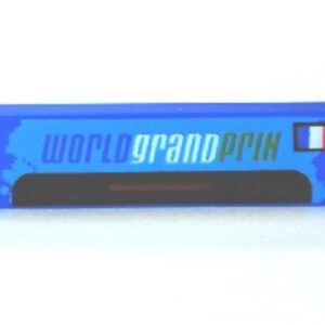 2431pb0208 – Tile 1 x 4 with ‘WORLD GRAND PRIX’ and French Flag Pattern