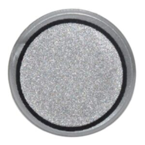 98138pb041 – Tile, Round 1 x 1 with Silver Circle with Black Border Pattern