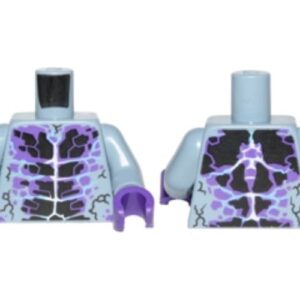 973pb2717c01 – Torso Black and Dark Purple Rock Veins Pattern / Sand Blue Arms / Dark Purple Hands
