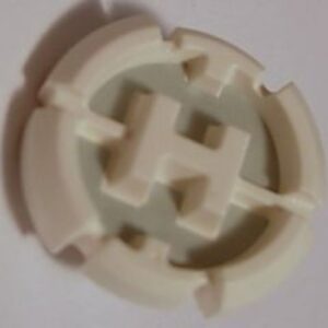 98570pb01 – Hero Factory Chest Badge with &lsquo;H&rsquo; on Light Bluish Gray Background Pattern