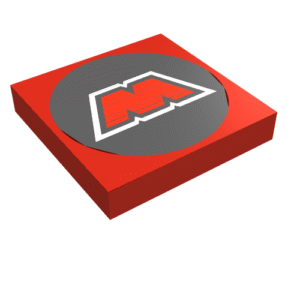 3068p68 – Tile 2 x 2 with M:Tron Logo Pattern